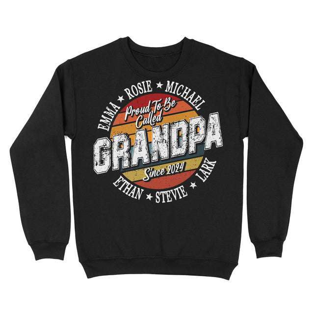 Custom Proud to be Called Grandpa Shirt