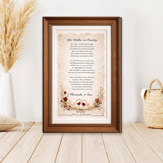 Personalized Wedding Vows 2 Layered Wooden Art KR01