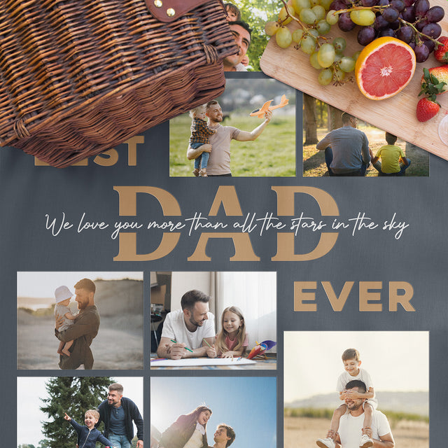 Best Dad Ever Personalized Picnic Blanket