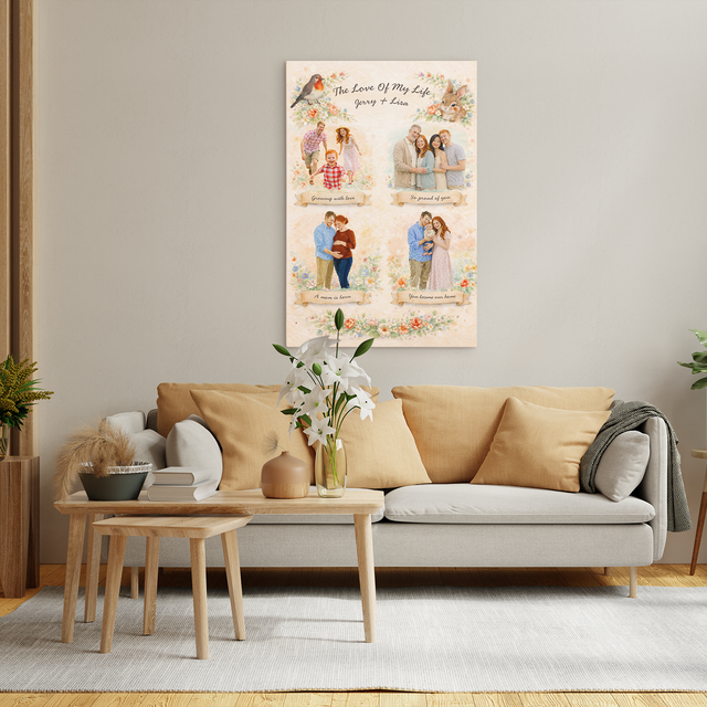 Personalized Mother’s Day Canvas Gift for Mom or Grandma