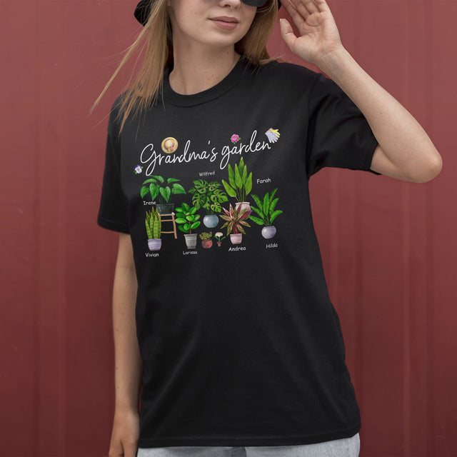 Personalized Grandma's Garden Custom Name Shirt