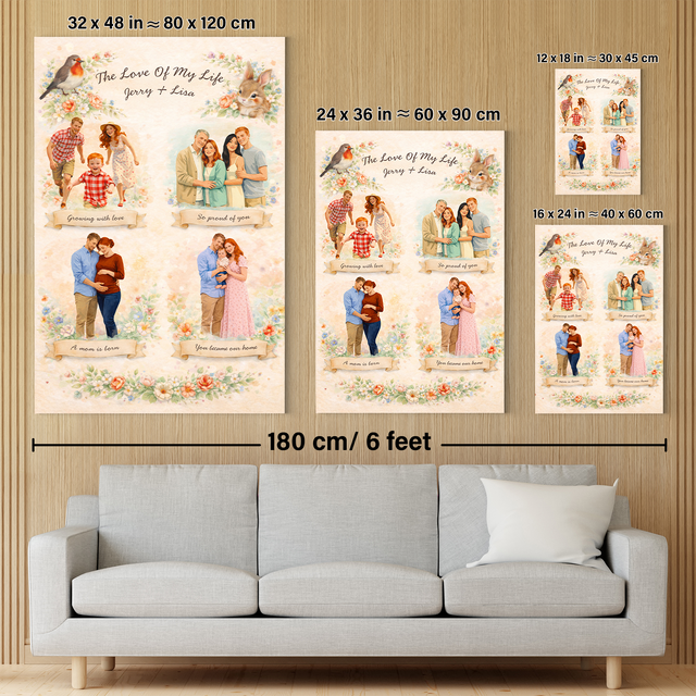 Personalized Mother’s Day Canvas Gift for Mom or Grandma