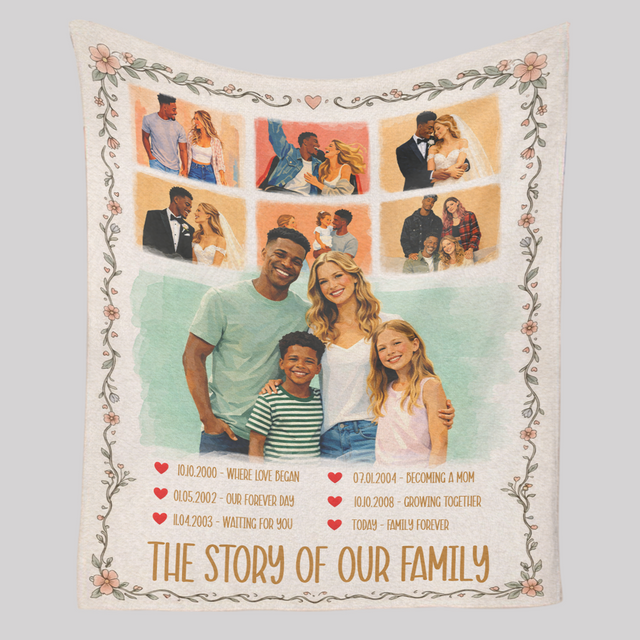 The Story of Our Family Blanket, Mother’s Day Gift for Mom Sale price