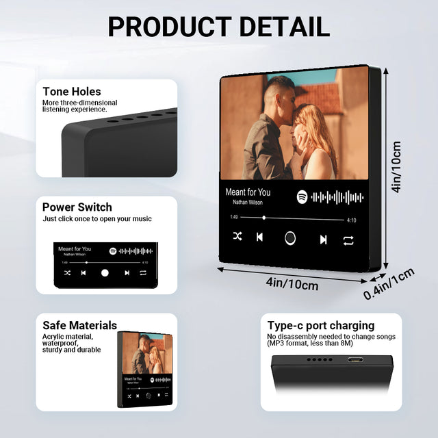 Personalized Music Fridge Magnet Can Play Songs