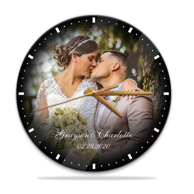 Custom Photo, Anniversary Gift, Wall Clock