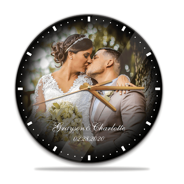 Custom Photo, Anniversary Gift, Wall Clock
