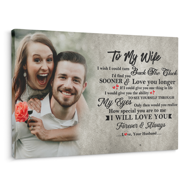Custom Photo, Gift For Wife, Canvas Wall Art