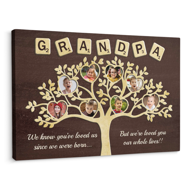 Grandpa Tree - Custom Photo, Canvas