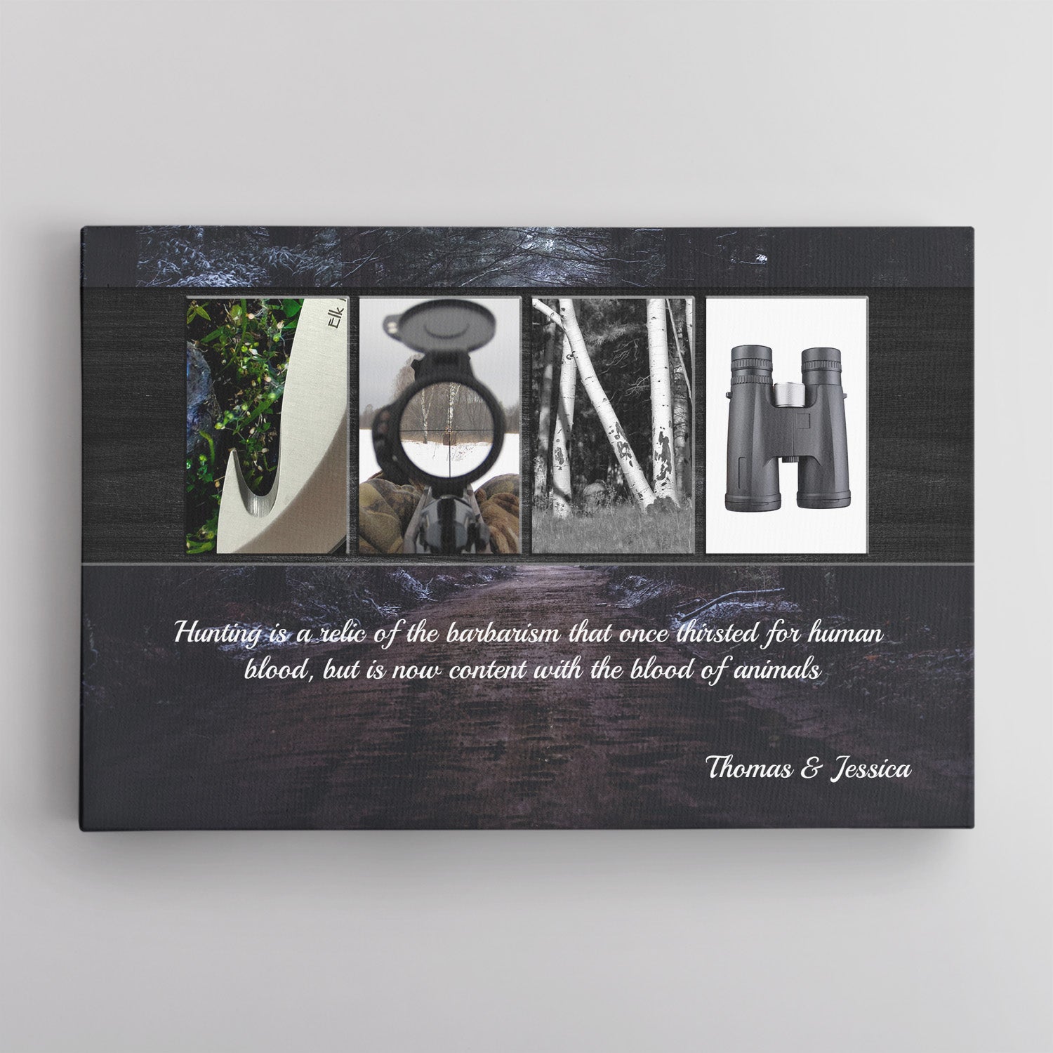 Custom Hunting Name Art, Canvas Wall Art