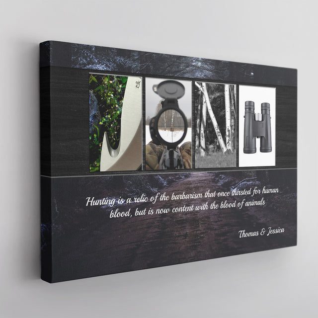 Custom Hunting Name Art, Canvas Wall Art