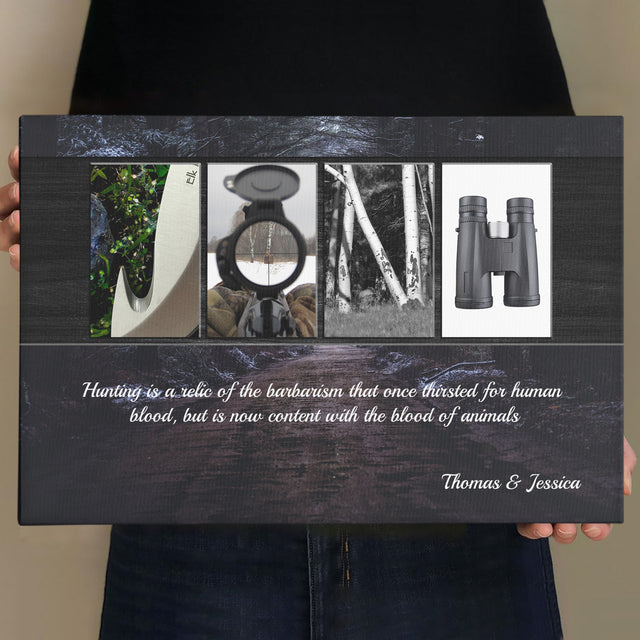 Custom Hunting Name Art, Canvas Wall Art