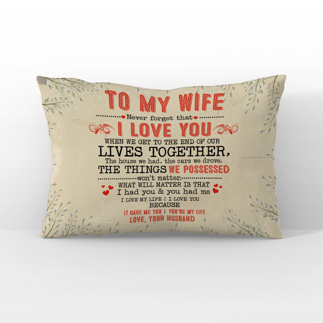 Letter Pillow, Custom Name, Gift For Wife