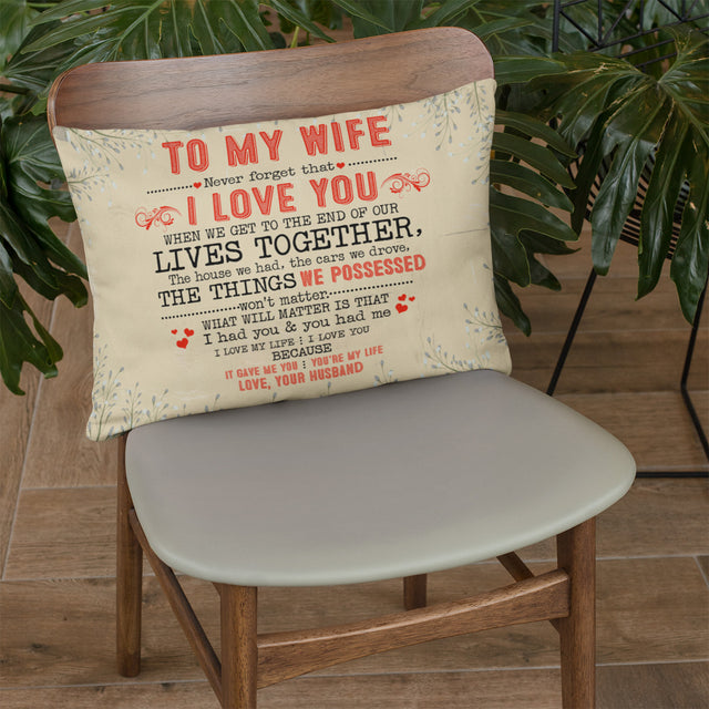 Letter Pillow, Custom Name, Gift For Wife