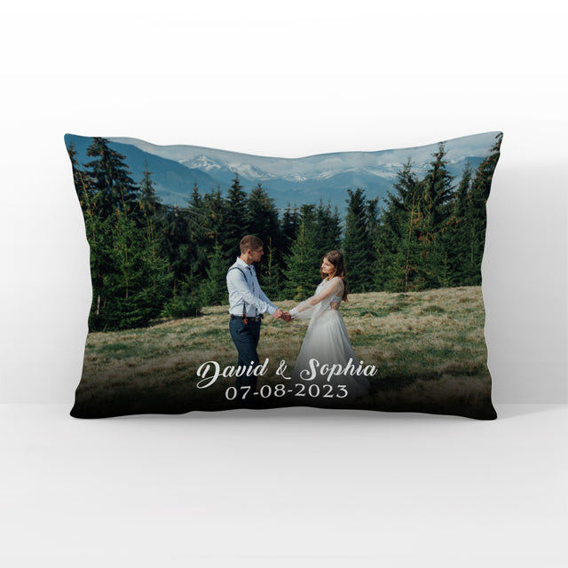 Anniversary Gift, Custom Photo Pillow