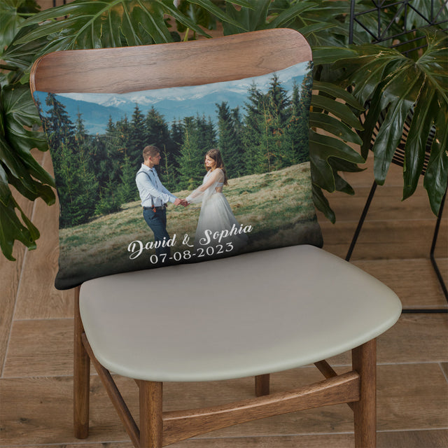 Anniversary Gift, Custom Photo Pillow