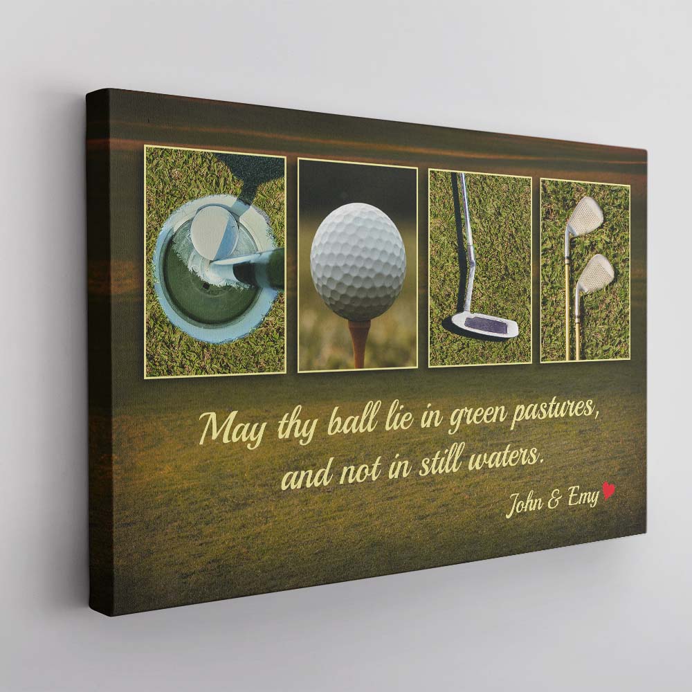 Custom Golf Name Art, Canvas Wall Art