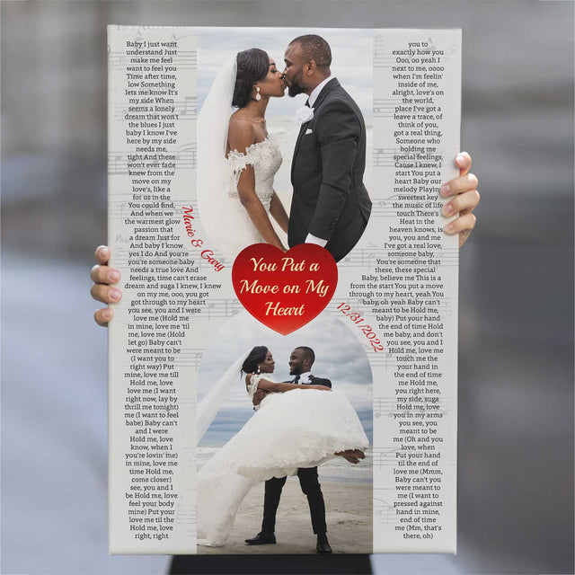 Custom Song Lyrics & Photo, Canvas Prints