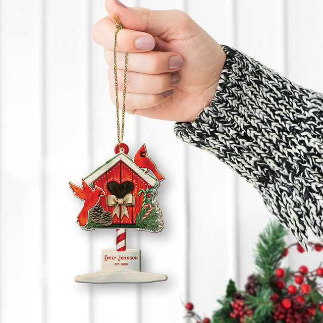 Custom Christmas Mailbox, Christmas Shape Ornament 2 Sides