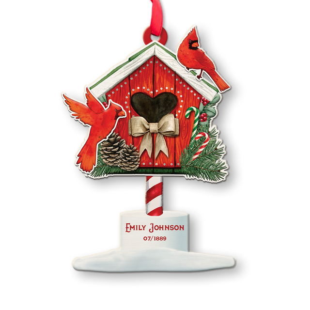 Custom Christmas Mailbox, Christmas Shape Ornament 2 Sides