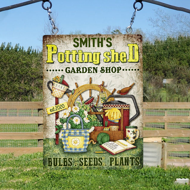 Customizabled Garden Sign, Bulbs Seeds Plants