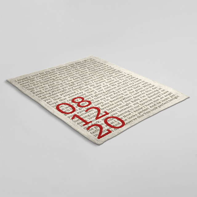 Custom Date, Song Lyrics Blanket
