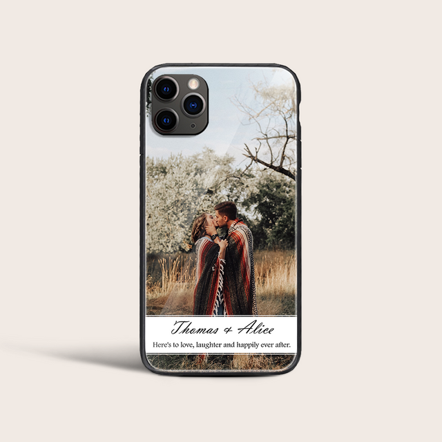 Here's To Love Laughter And Happily Ever After, Custom Photo Phone Case