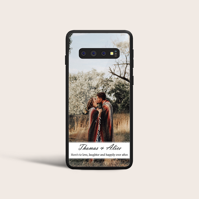 Here's To Love Laughter And Happily Ever After, Custom Photo Phone Case