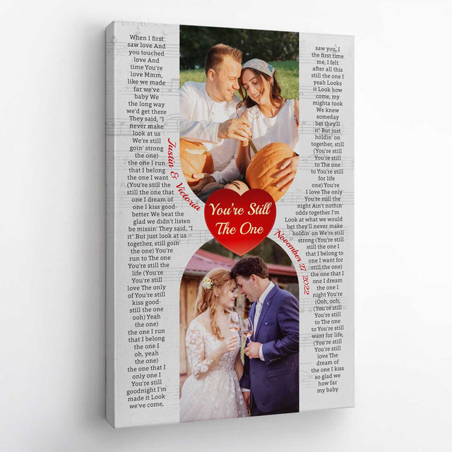 Custom Song Lyrics & Photo, Canvas Prints