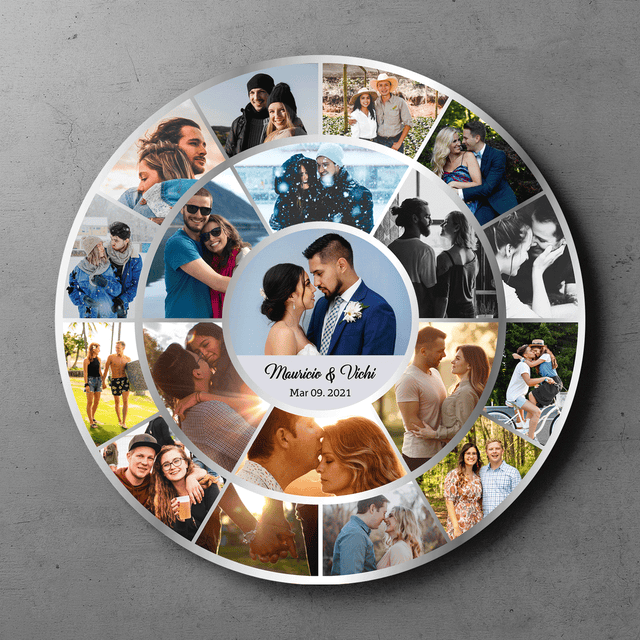 Peronalized Upload Photo & Text, Vinyl Record Style