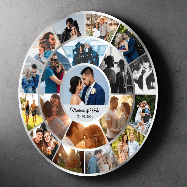 Peronalized Upload Photo & Text, Vinyl Record Style