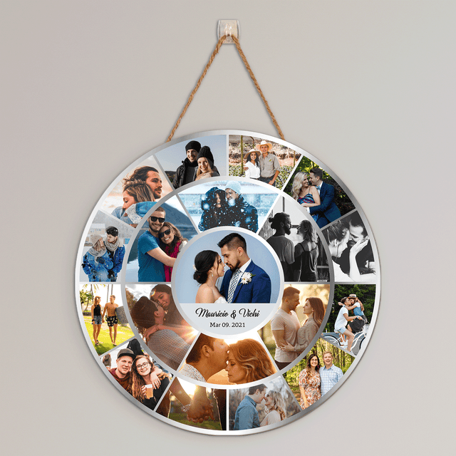 Peronalized Upload Photo & Text, Vinyl Record Style