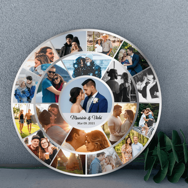 Peronalized Upload Photo & Text, Vinyl Record Style