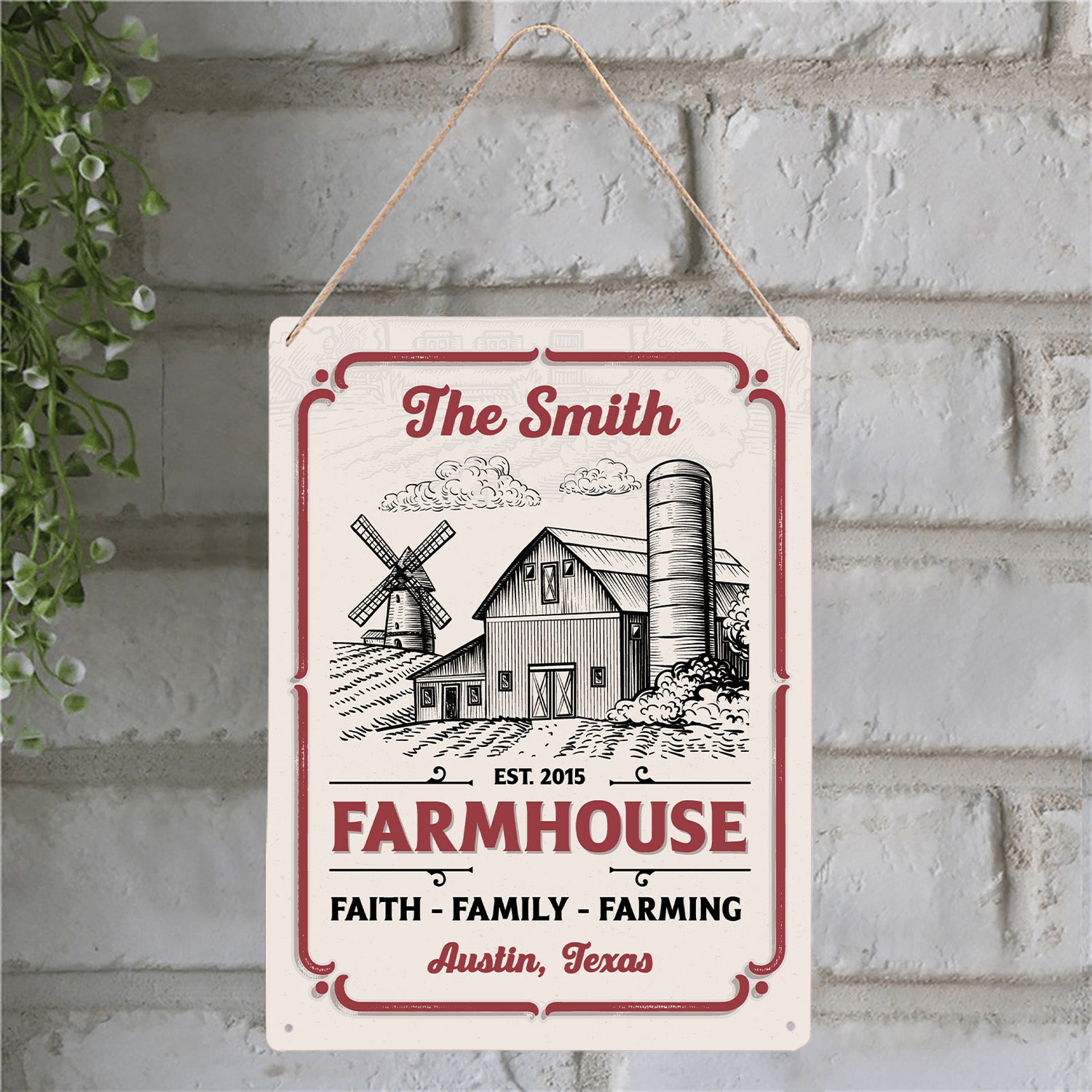 Customizabled Farm Sign, Faith, Family, Farming
