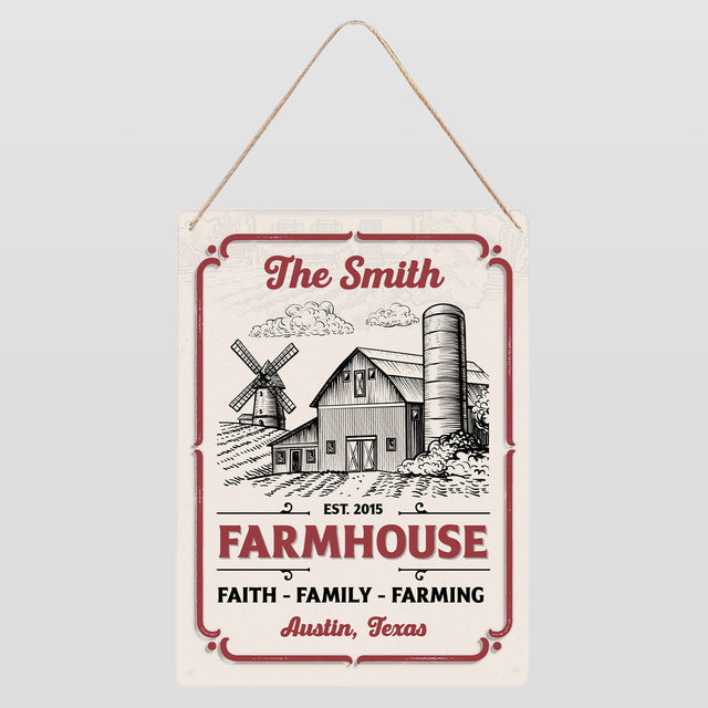 Customizabled Farm Sign, Faith, Family, Farming
