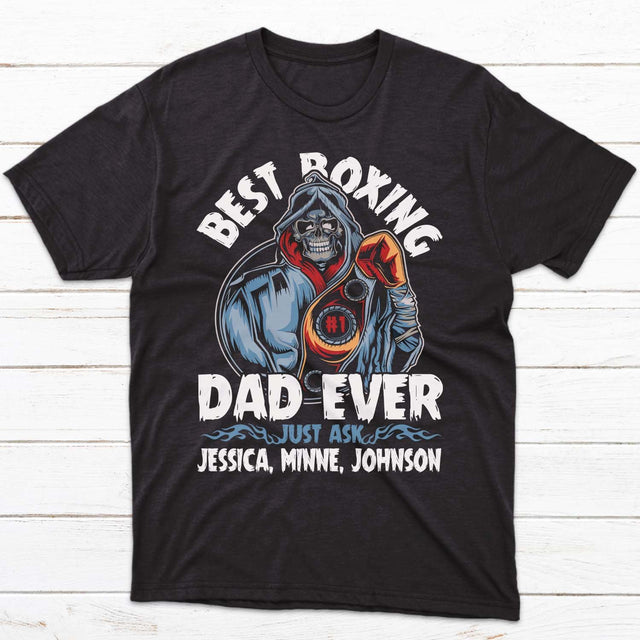 Best Boxing Dad Ever Personalized Shirt