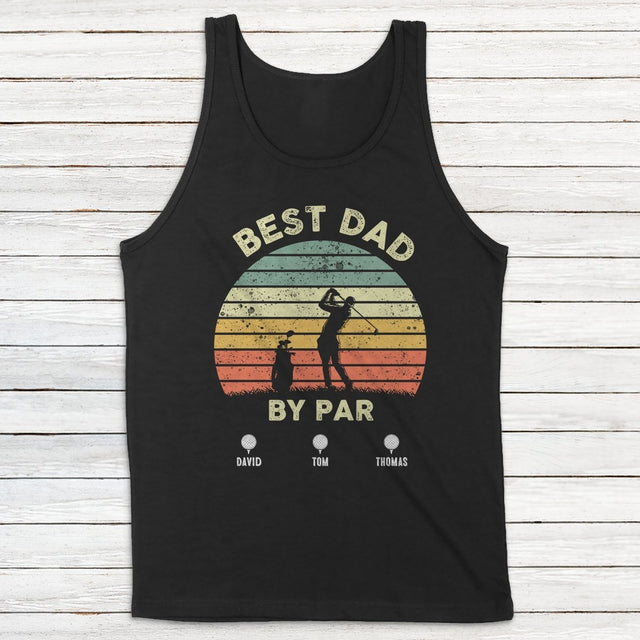 Best Dad By Par Personalized Shirt
