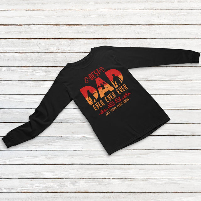 Best Fire Fighter Dad Ever Ever Personalized Shirt