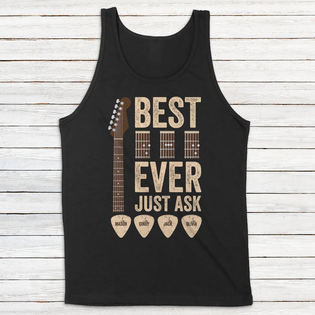 Best Guitar Dad Ever Personalized Shirt