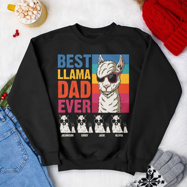 Best Llama Dad Ever Personalized Shirt