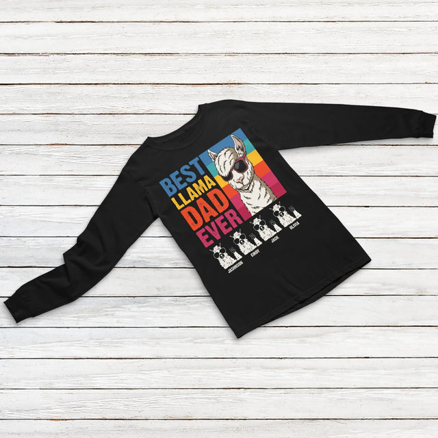 Best Llama Dad Ever Personalized Shirt