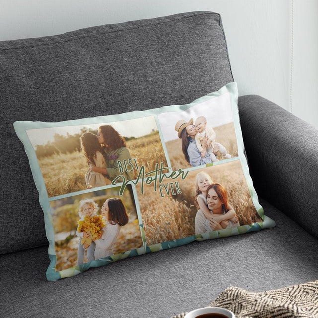 Best Mother Ever, Custom Photo Pillow