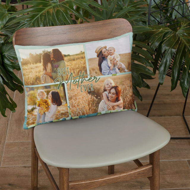 Best Mother Ever, Custom Photo Pillow