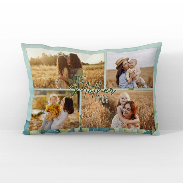 Best Mother Ever, Custom Photo Pillow
