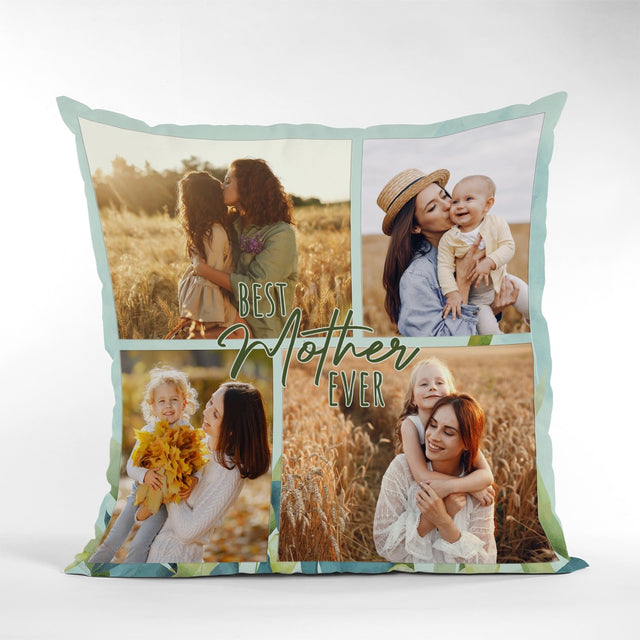 Best Mother Ever, Custom Photo Pillow
