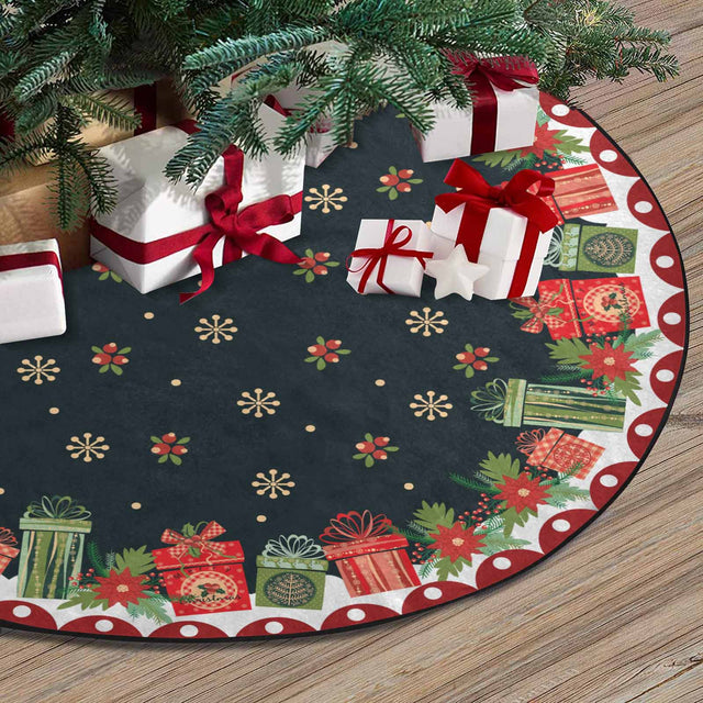 Christmas Tree Skirt, Decoration For Christmas Tree, Christmas Box