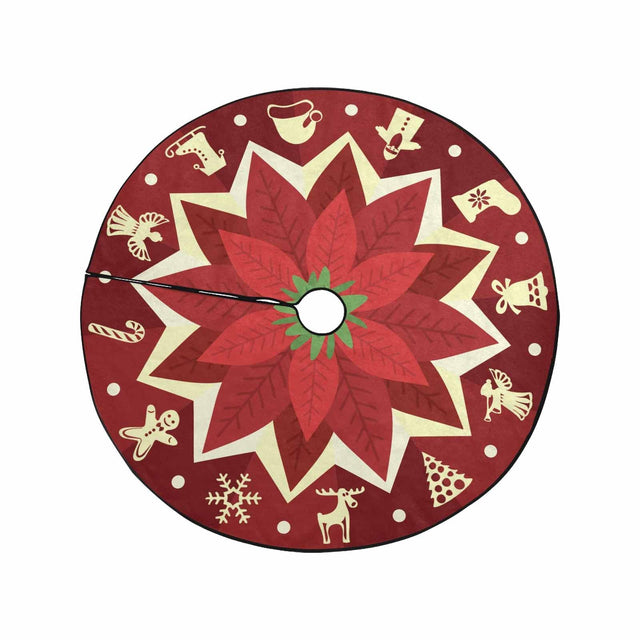 Christmas Tree Skirt, Decoration For Christmas Tree, Flower