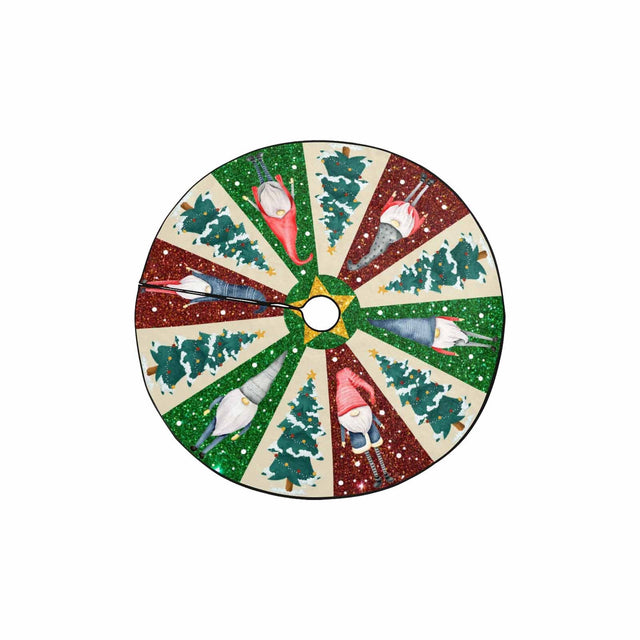 Christmas Tree Skirt, Decoration For Christmas Tree, Gnome And Christmas Tree