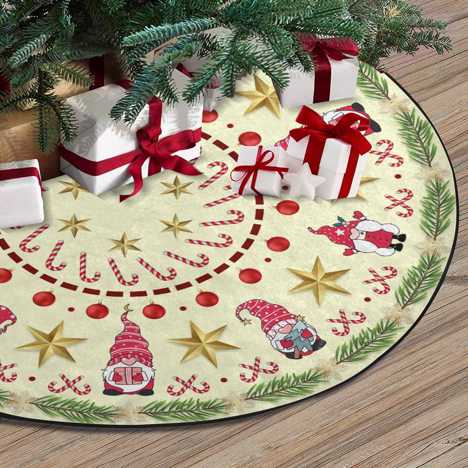 Christmas Tree Skirt, Decoration For Christmas Tree, Gnome Christmas