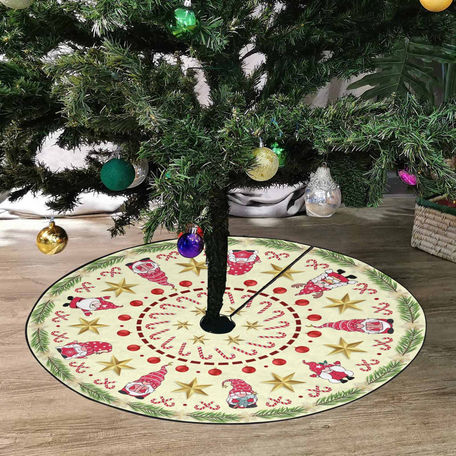 Christmas Tree Skirt, Decoration For Christmas Tree, Gnome Christmas