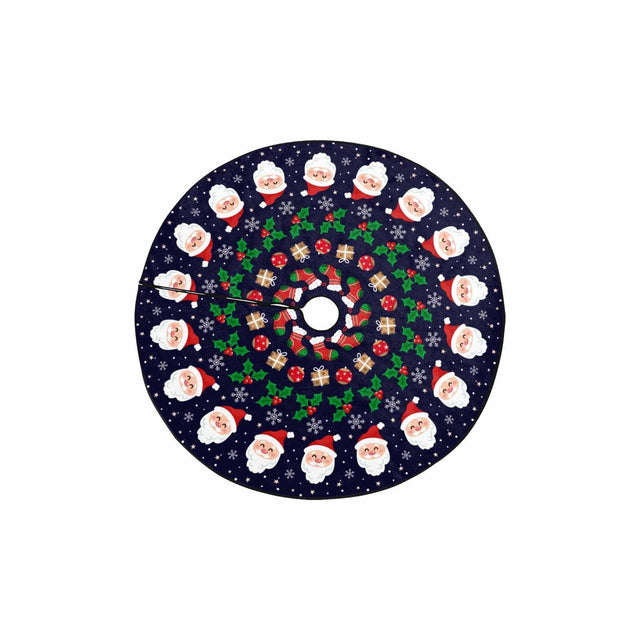Christmas Tree Skirt, Decoration For Christmas Tree, Santa Claus Face